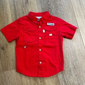COLUMBIA PFG BOYS 4T Button Down Shirt